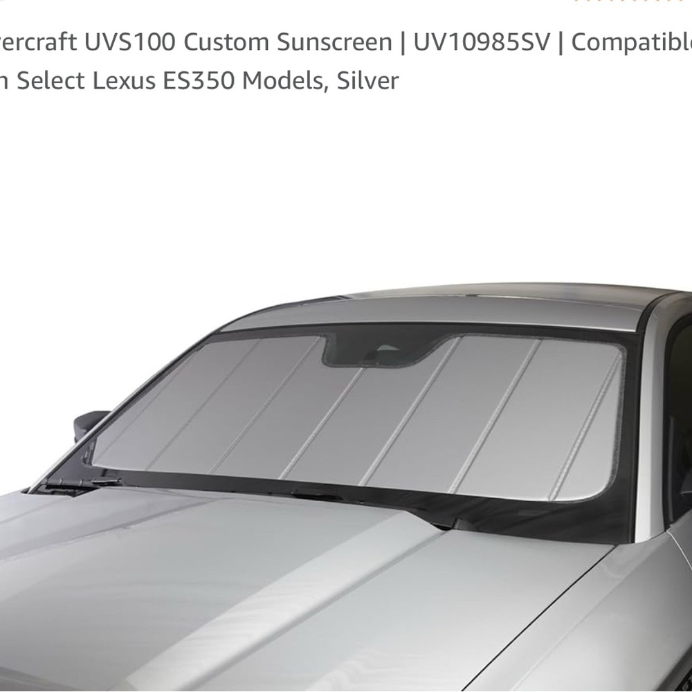 LEXUS ES 350 2007-2012 UVS100 Custom Sunscreen - Silver ALMOST NEW!!